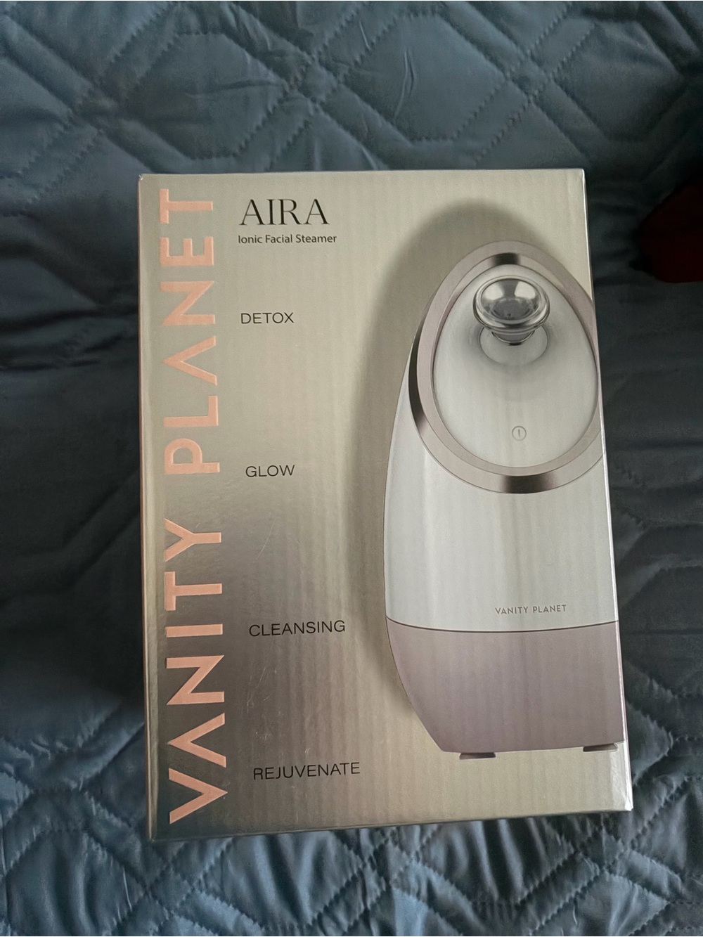 NWT - Vanity Planet AIRA Ionic Facial Steamer – White & Rose Gold